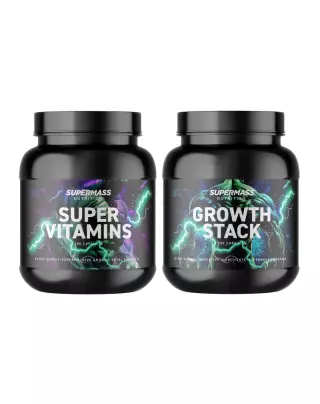 Settitarjous: Supermass Nutrition SUPER VITAMINS & GROWTH STACK (360 kaps)