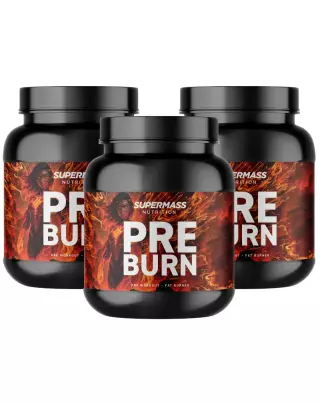 Big Buy: 3 kpl Supermass Nutrition PRE BURN (900 g)