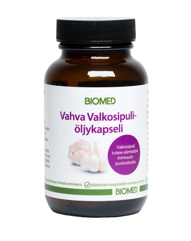 Biomed Vahva Valkosipuliöljykapseli, 90 kaps.