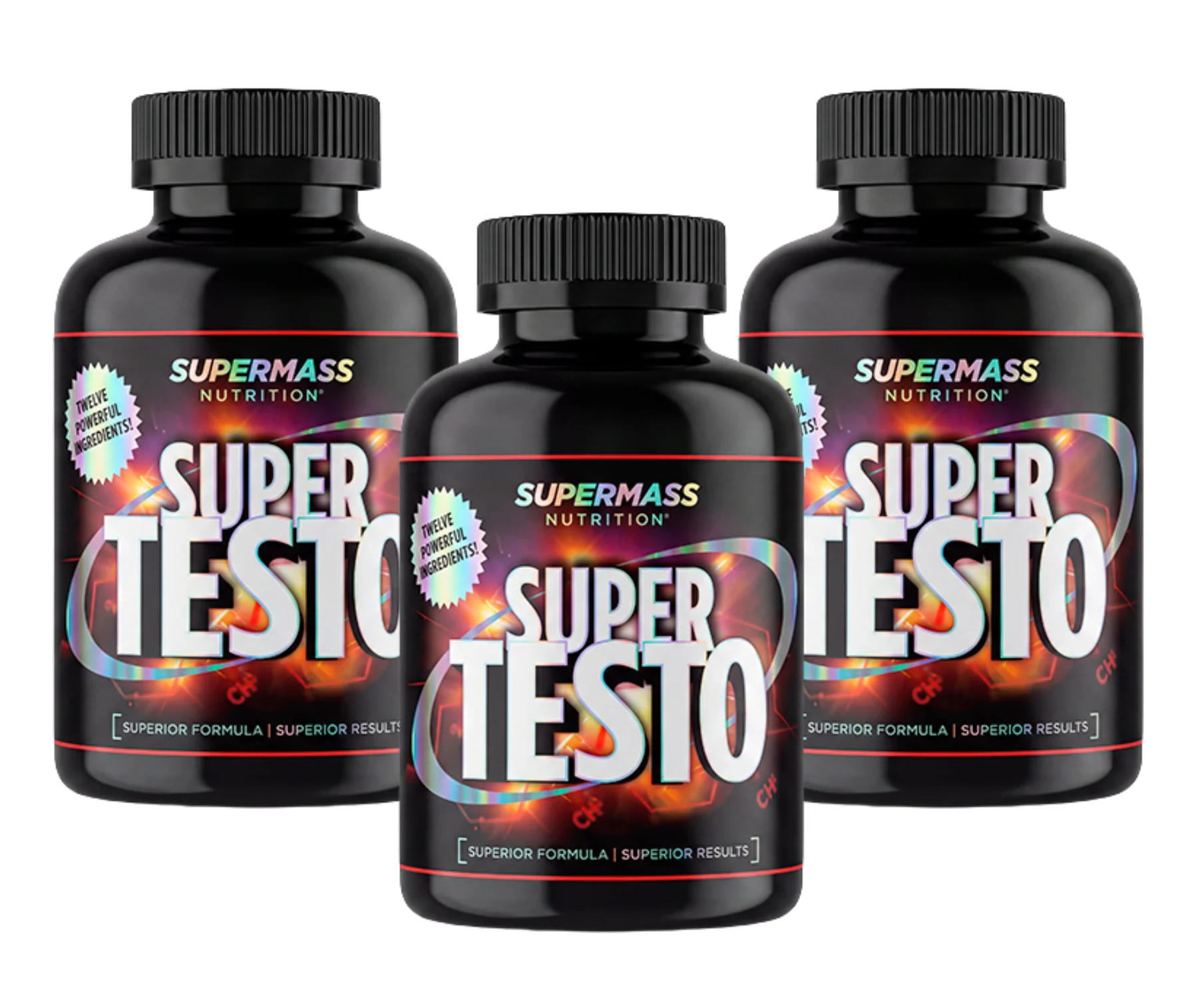 Big Buy: 3 kpl Supermass Nutrition SUPER TESTO (270 kaps.)