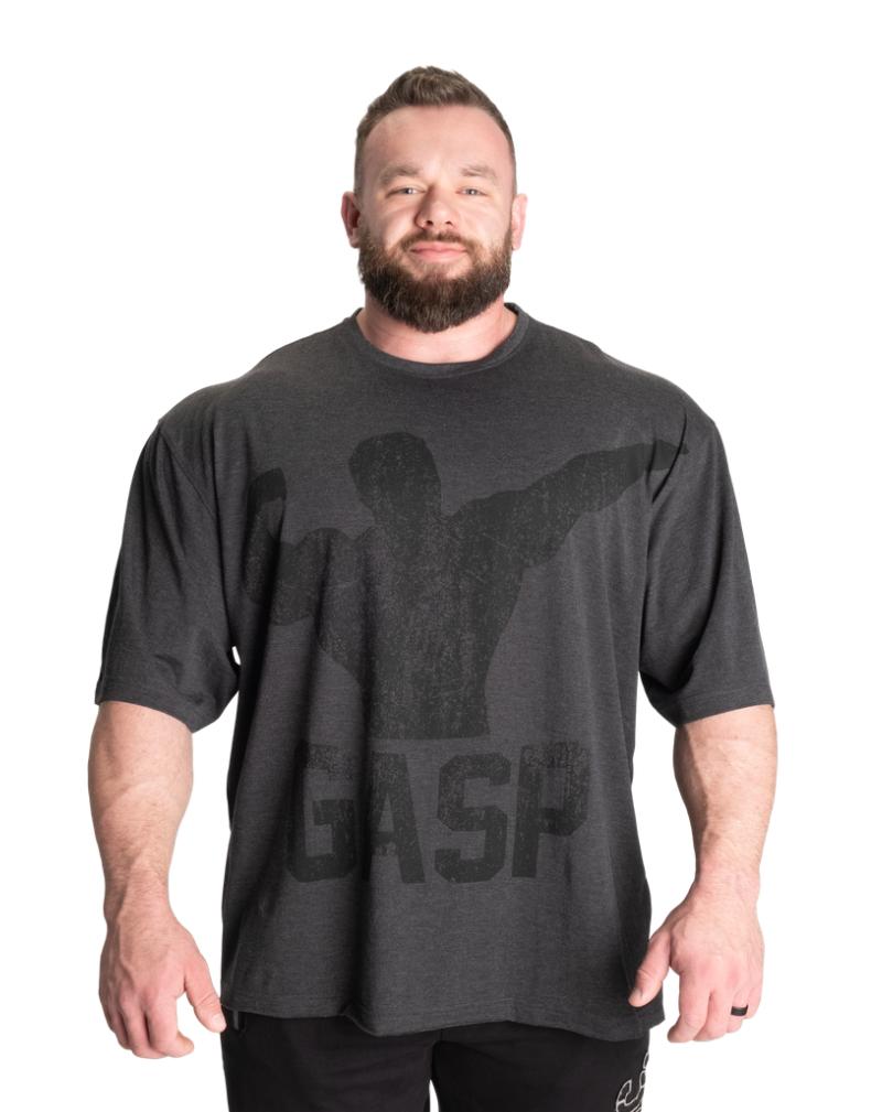 GASP Archer Iron Tee, Dark Grey Melange
