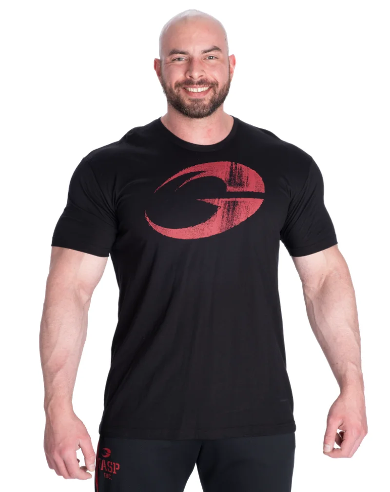 GASP Cadet Tee, Black/Red