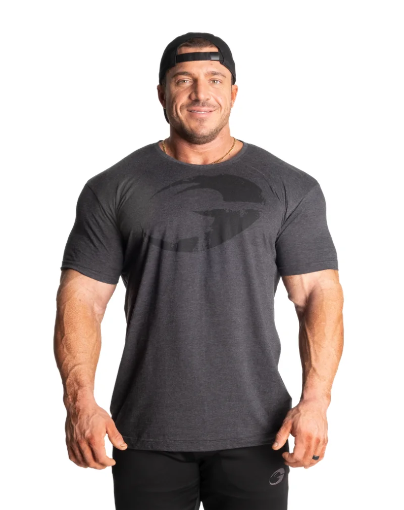 GASP Cadet Tee, Dark Grey Melange