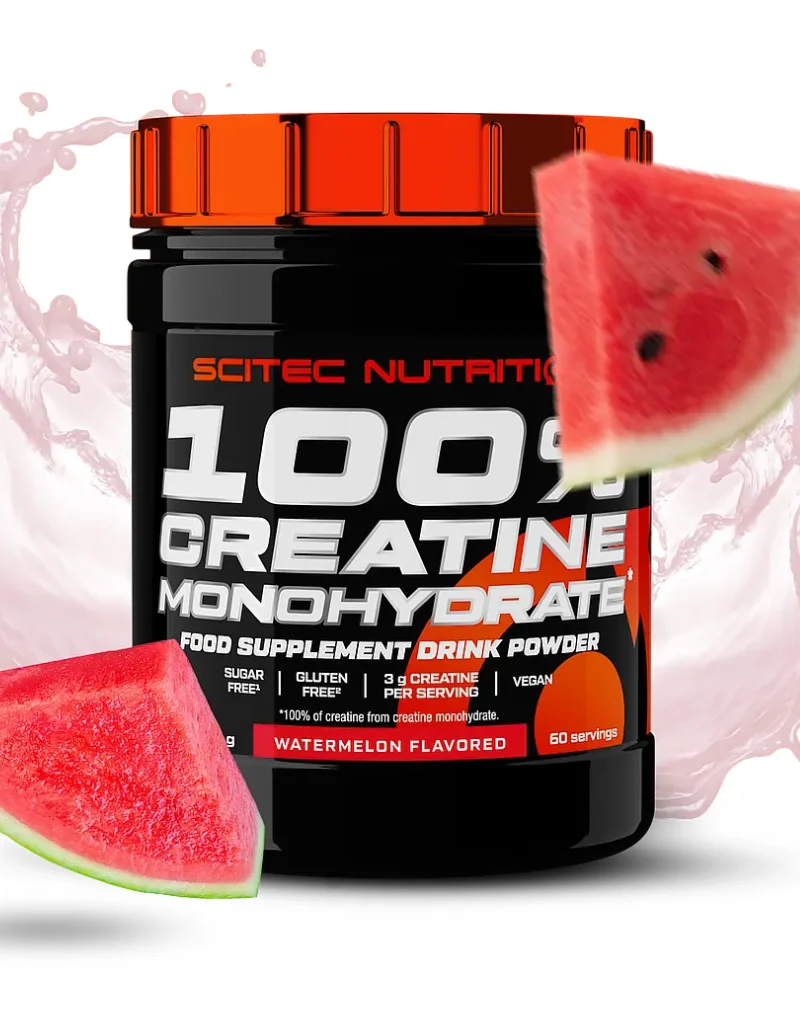 SCITEC 100 % Creatine Monohydrate, Flavoured, 300 g