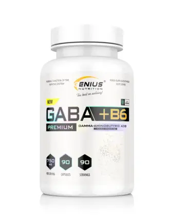 Genius Nutrition GABA+B6, 90 kaps.