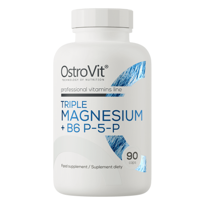 OstroVit Triple Magnesium + B6 P-5-P, 90 kaps.