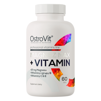 OstroVit Magnesium Max + Vitamin, 60 tabl.