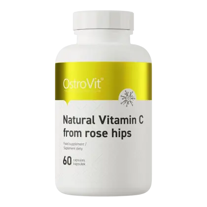 OstroVit Natural Vitamin C from Rose Hips, 60 kaps.