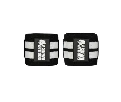 Gorilla Wear Elbow Wraps, Black/White