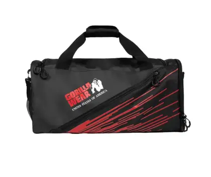 Gorilla Wear Ohio Gym Bag, Black/Red