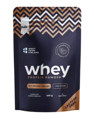 Puls Whey (Lactose Free), 550&nbsp;g, Double Chocolate