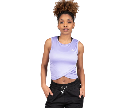 Gorilla Wear Estelle Twisted Crop Top, Lilac