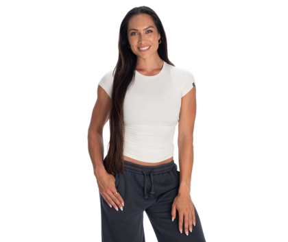 Better Bodies Tapered Tee, Off White