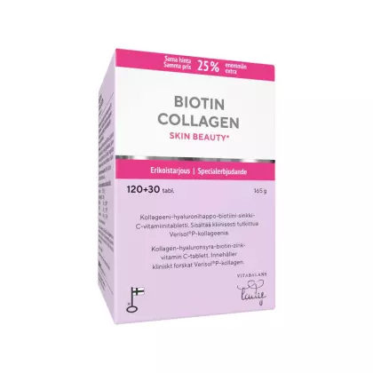 Biotin Collagen Skin Beauty, 120+30 tabl. Kampanjakoko