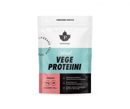 Puhdistamo Athletics Optimal Vege Proteiini, 600 g, Mansikka