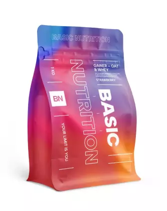 Basic Nutrition Gainer - Oat & Whey, 1&nbsp;kg (Poistotuote)