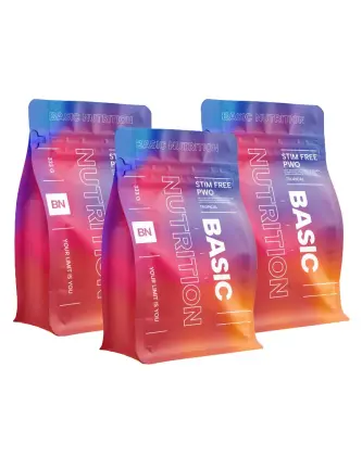 Big Buy: 3 kpl Basic Nutrition Stim Free PWO (999 g)