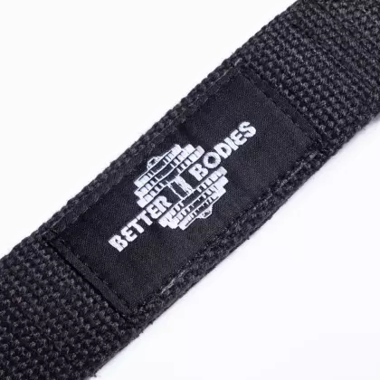 Better Bodies Lifting Straps, Black/White