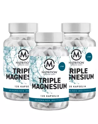 Big Buy: 3 kpl M-Nutrition Triple Magnesium (360 kaps.)