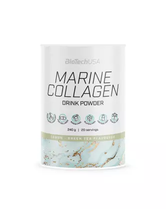BioTechUSA Marine Collagen Drink Powder, 240&nbsp;g, Green Tea Lemon