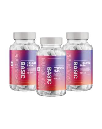 Big Buy: 3 kpl Basic Nutrition Strong ZMA (450 kaps.)