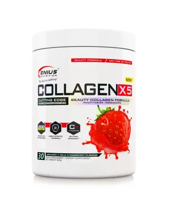Genius Nutrition COLLAGEN-X5®, 360 g, Strawberry
