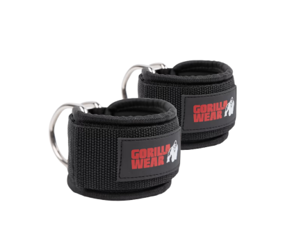 Gorilla Wear Ankle Straps, Black