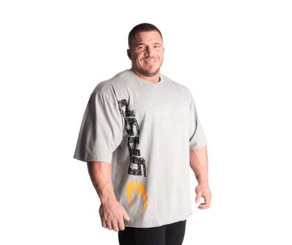 GASP Iron Tee, Grey Melange / Black
