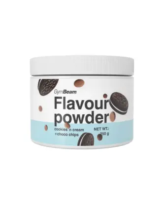 GymBeam Flavour Powder, 250 g, Cookies 'n Cream with Choco Chips