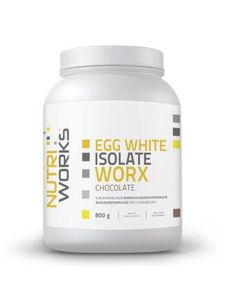 Nutri Works Egg White Isolate WorX, 800&nbsp;g, Chocolate