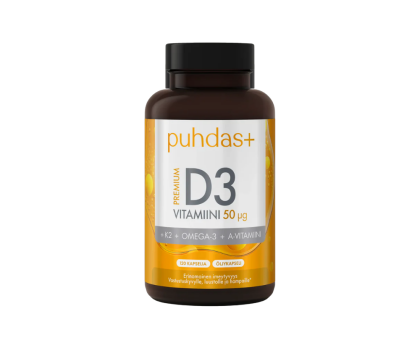 Puhdas+ Premium D3-vitamiini, 50 µg