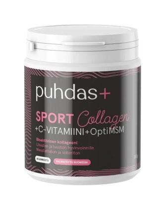 Puhdas+ Sport Kollageeni & Vitamin-C & OptiMSM, 260&nbsp;g
