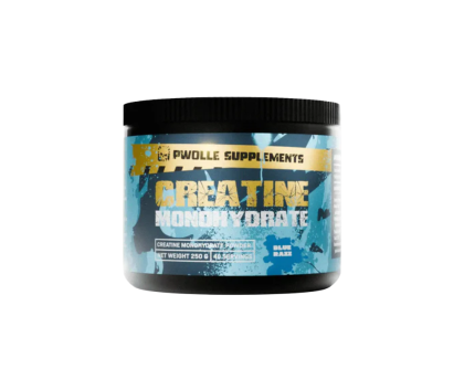 Pwolle Creatine Monohydrate, 250&nbsp;g, Blue Razz