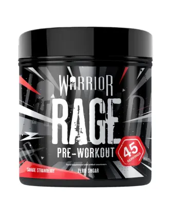 Warrior Supplements Rage Pre-Workout, 392 g, Savage Strawberry