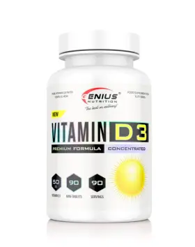Genius Nutrition Vitamin D3, 90 tabl.