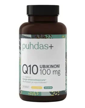 Puhdas+ Vegan Ubikinoni Q10 100 mg, 120 kaps.