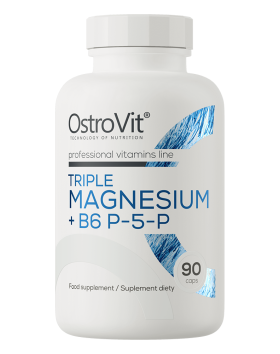 OstroVit Triple Magnesium + B6 P-5-P, 90 kaps.