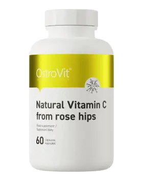 OstroVit Natural Vitamin C from Rose Hips, 60 kaps.