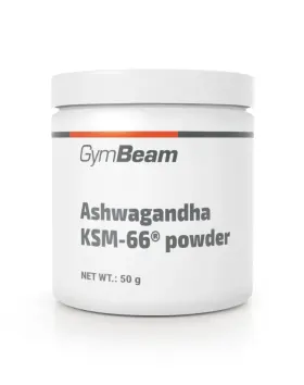 GymBeam Ashwagandha KSM-66® jauhe, 50&nbsp;g