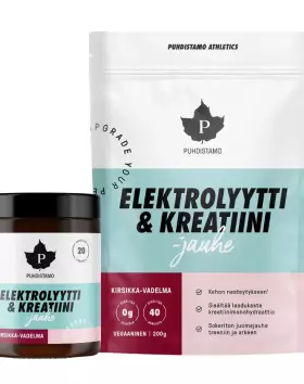Puhdistamo Elektrolyytti & Kreatiini -jauhe