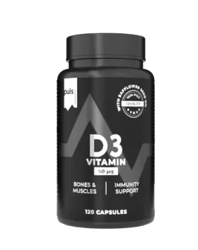 PULS D3 Vitamin 50 mcg, 120 kaps.