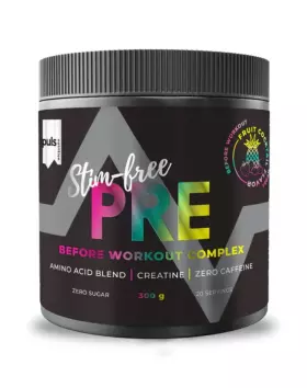 PULS Stim-Free Pre, 300&nbsp;g, Fruit Cocktail