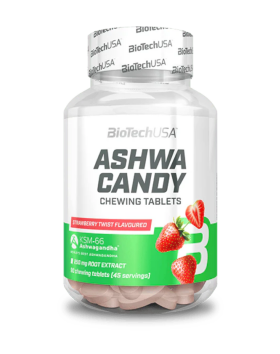 BioTechUSA KSM-66® Ashwa Candy, Strawberry Twist, 90 tabl.
