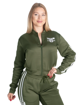 Better Bodies Womens Track Jacket, Rifle Green