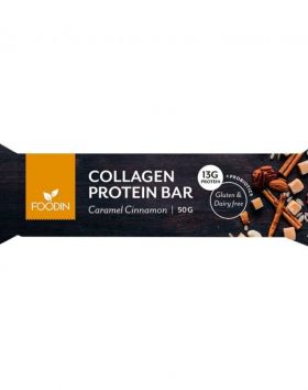 FOODIN Collagen Protein Bar, 50&nbsp;g, Caramel Cinnamon