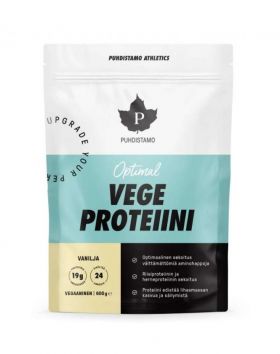 Puhdistamo Athletics Optimal Vege Proteiini, 600 g, Vanilja
