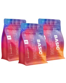 Big Buy: 3 kpl Basic Nutrition Whey Stevia (3 kg)