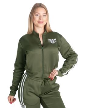 Better Bodies Womens Track Jacket, Rifle Green