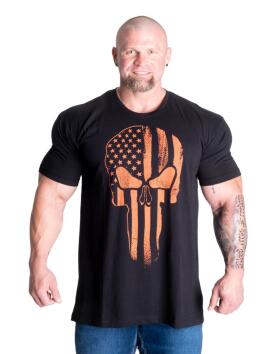 GASP Skull Standard Tee, Black/Flame