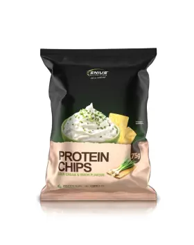 Genius Nutrition Protein Chips, 75 g, Sour Cream & Onion